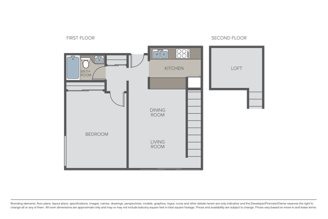 1 Bed plus Lofted Den, 1 bath - The Lofts at Pinehurst