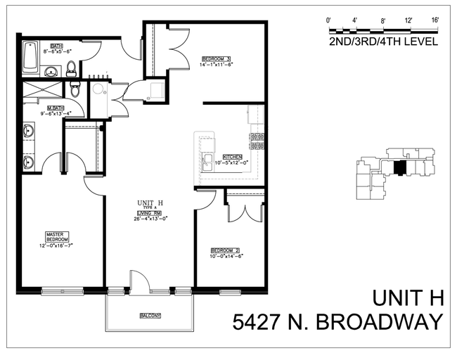 Floorplan - 5427 N Broadway