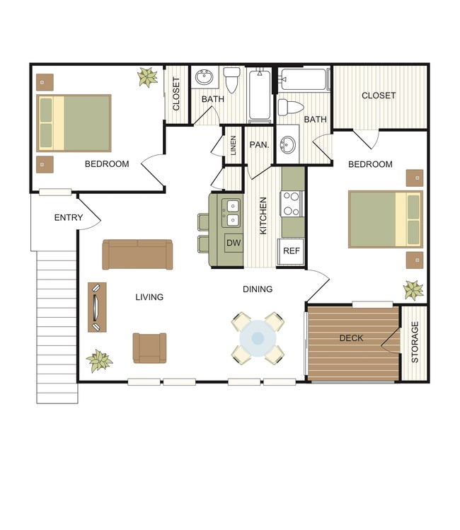 Floorplan - RiverBend Apartment Homes