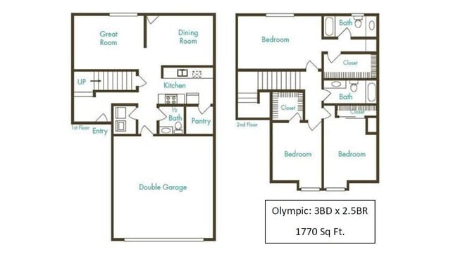 Floorplan - Townhomes at Mountain View - Valley Avenue