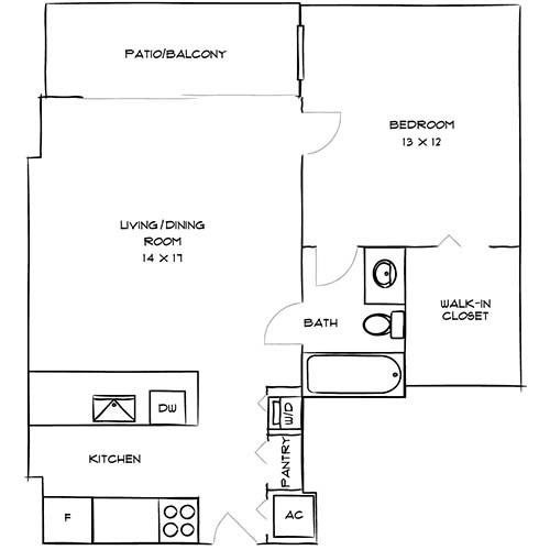 Floorplan - Bay Parc Apartment Homes