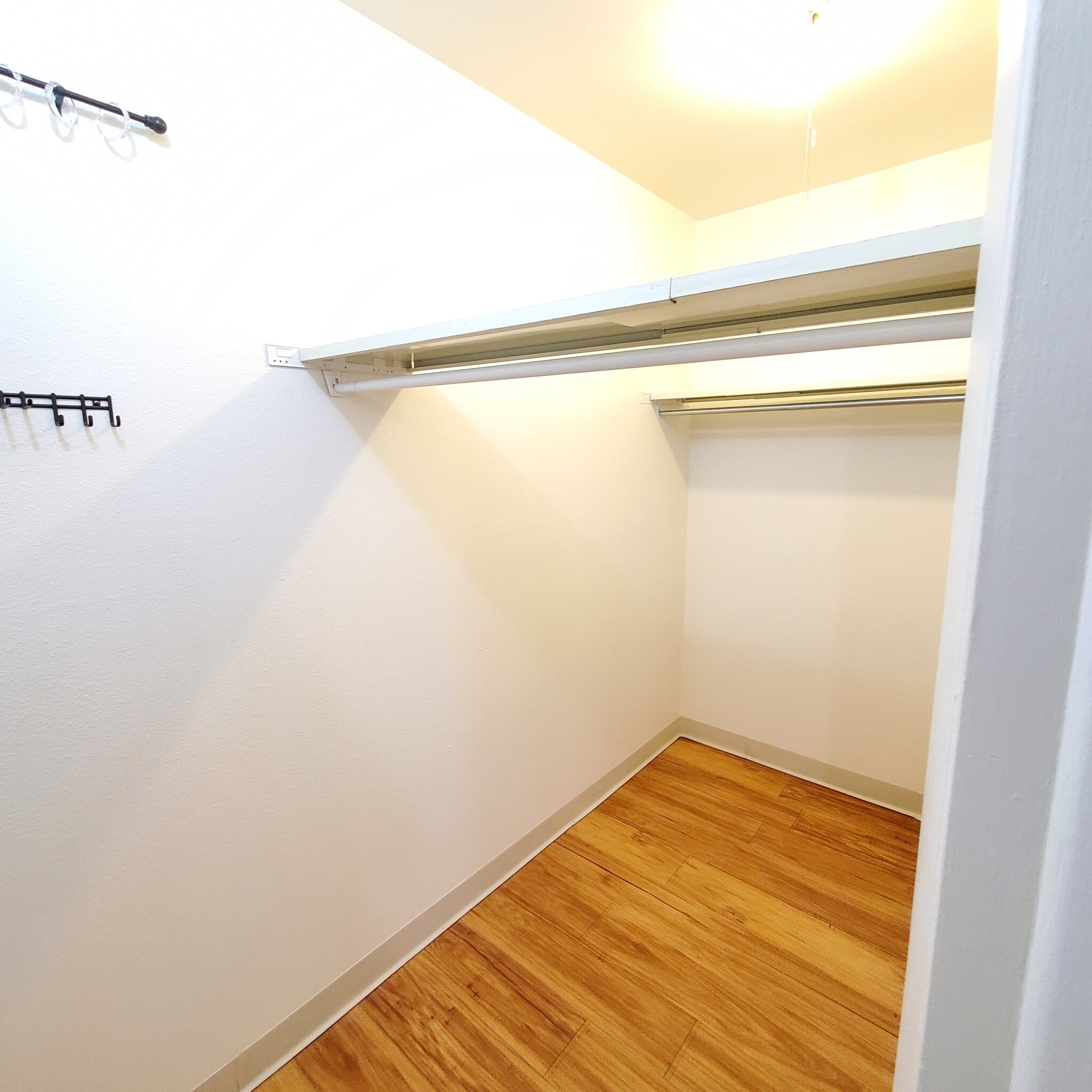 the closet has 2 hanging rods - 3161 Madison Ave