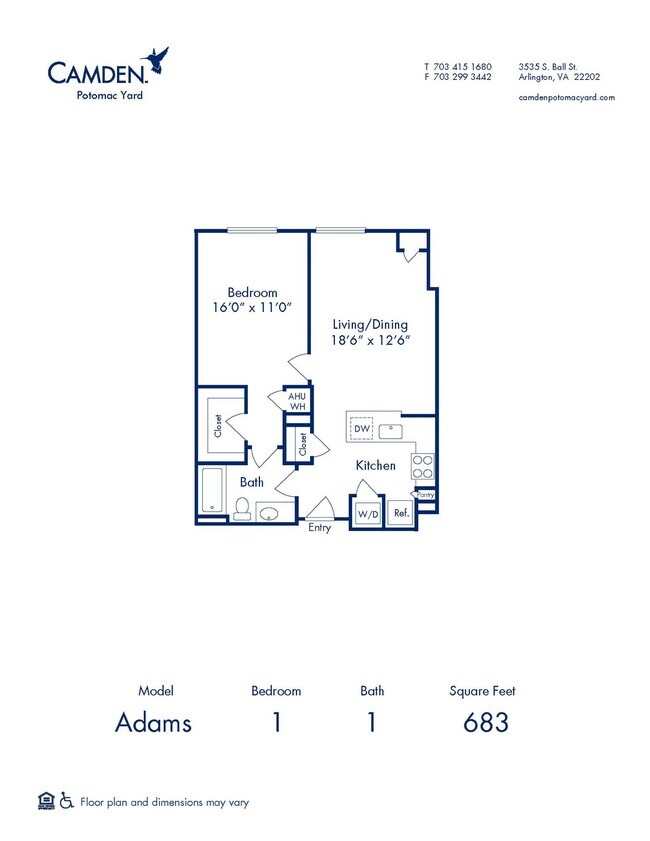 Floorplan - Camden Potomac Yard
