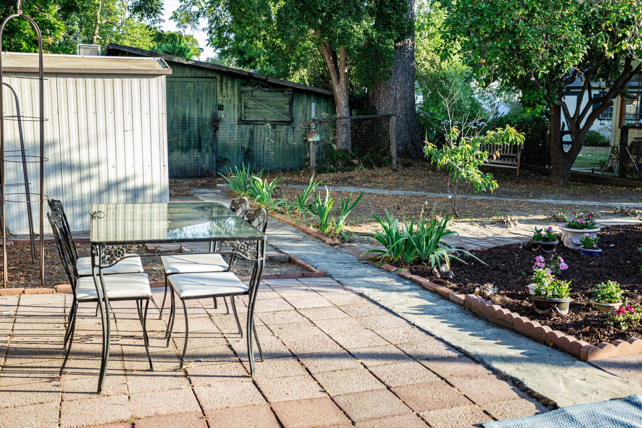 Backyard seating - 12354 Addison St