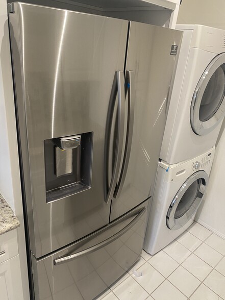 Stainless steel refrigerator with poring station! - 1859 1/2 Pandora Ave