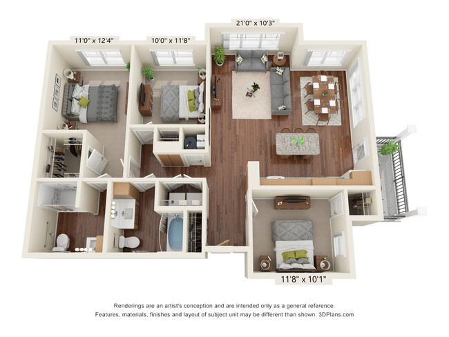 Floorplan - Ashlynn Ridge 55+ Apartments