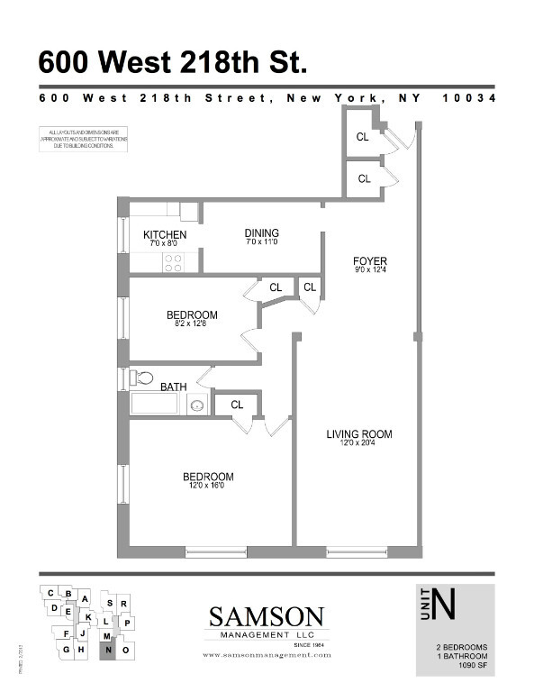 Floorplan - 600 West 218th Street