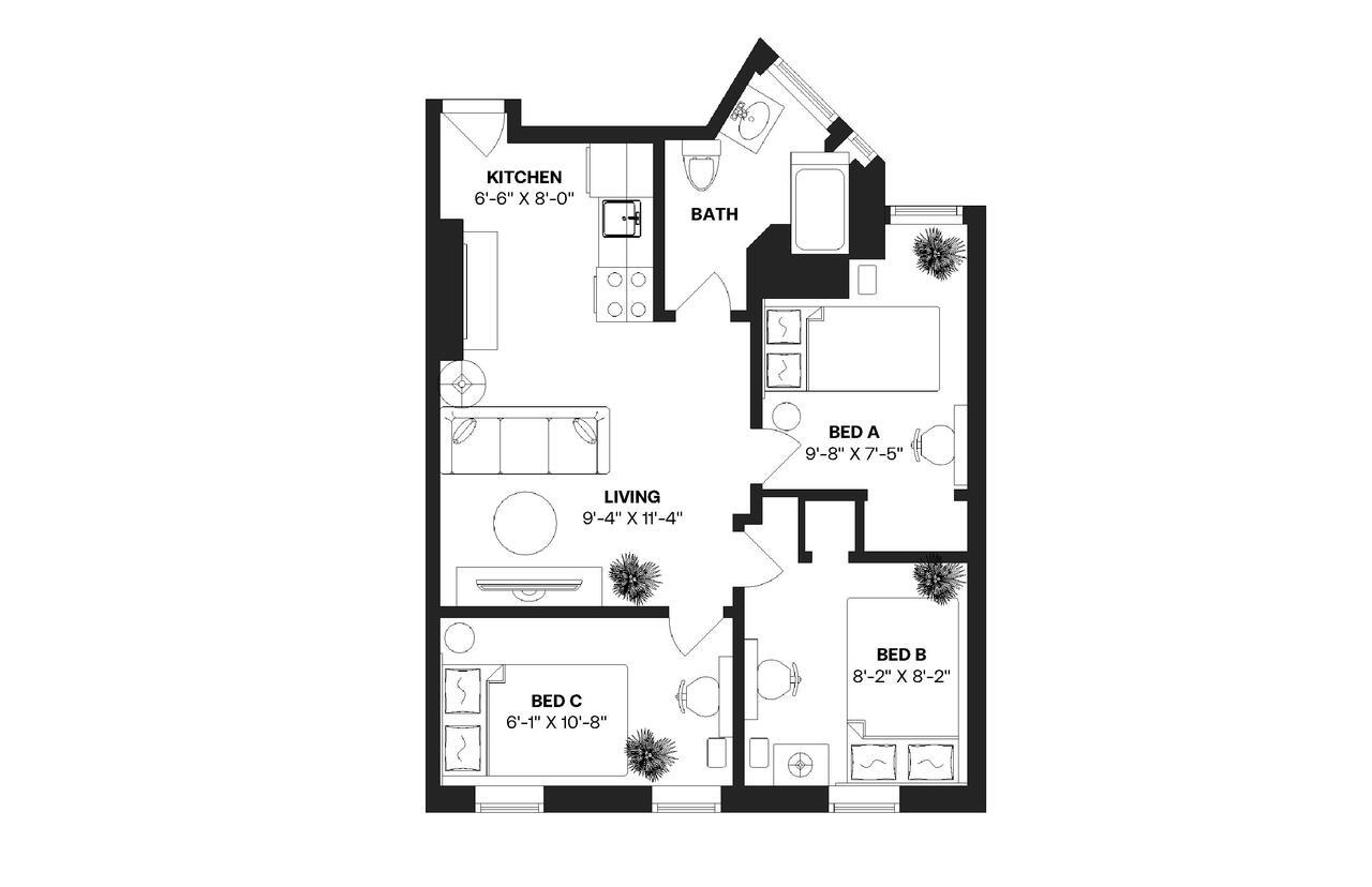 Building Photo - Room in Shared 3 bed/1 bath home