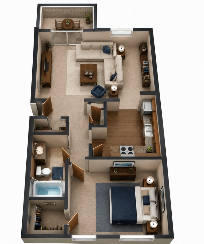 Floorplan - Lake Camelot Apartments