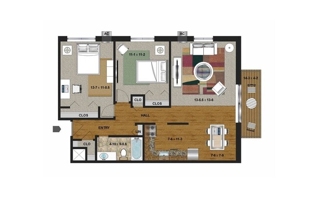 Floorplan - Dupont Ave Apartments | 3513