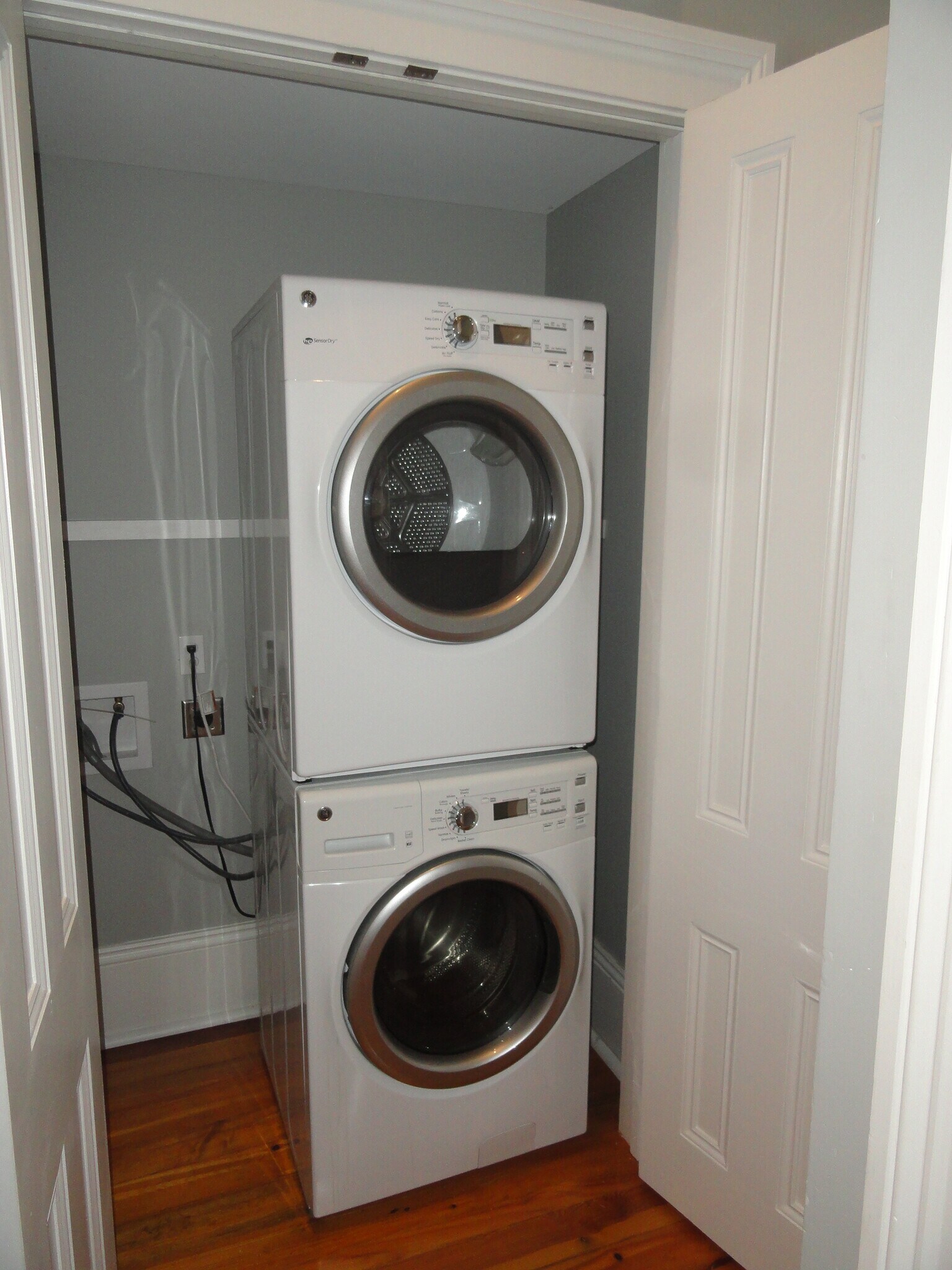 Laundry in hallway closet - 624 1st St