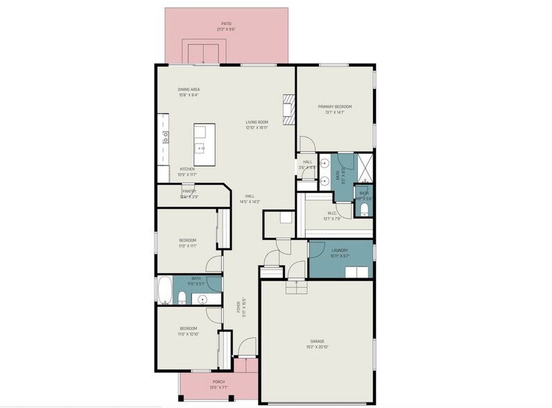 Floor Plan - 26987 E Maple Ave
