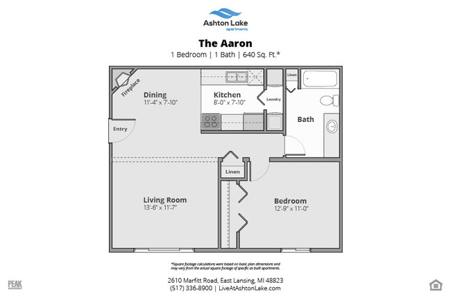 Floorplan - Ashton Lake Apartments