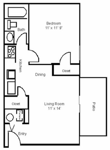 Cedar - 1 Bedroom, 1 Bath - Montana Valley