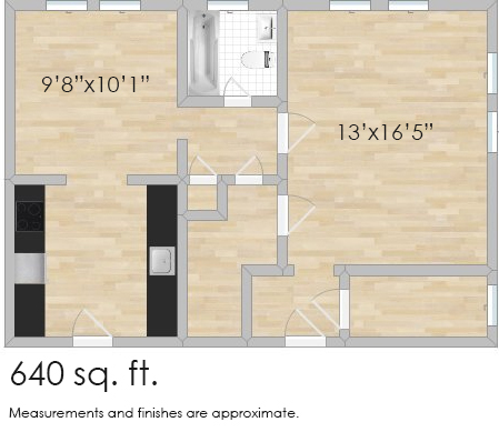 Floorplan - 425-431 N. Humphrey Ave.