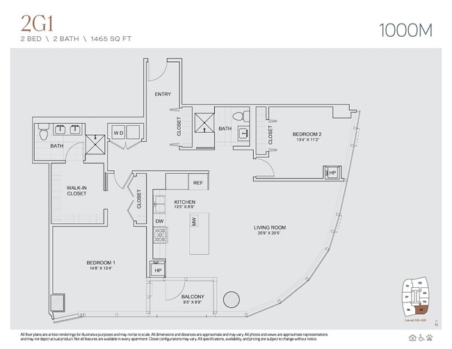 Floorplan - 1000M