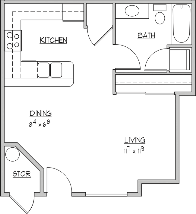 Floorplan - Norpoint Landing Apartments