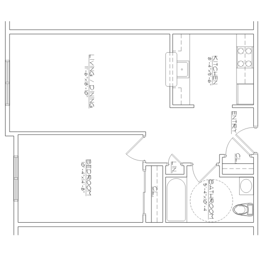 1BR/1BA - Monroe Commons