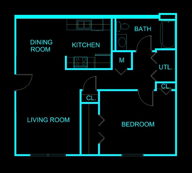 Floorplan - Cottonwood Estates Apartments