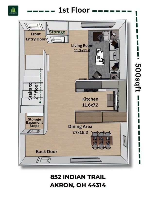 Building Photo - Affordable 2 Bedroom 1 Bathroom located in Indian Trail of Akron!