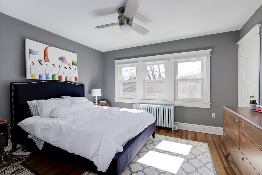 Master Bedroom at end of 2nd flr hall with excellent light! - 4604 4th St S