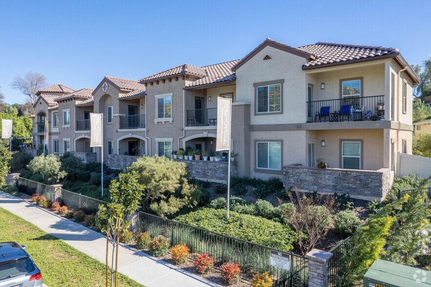 View from Palm Ave. - The Woods Senior Living