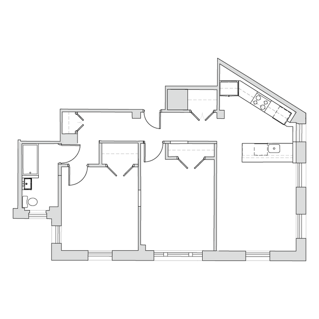 Floorplan - Tilden Hall Apartments