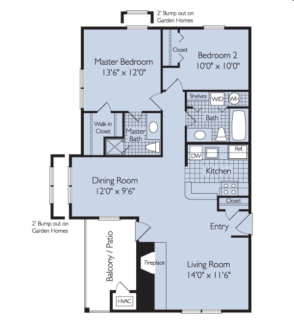 2BR/1.5BA - The Four Winds at Oakton