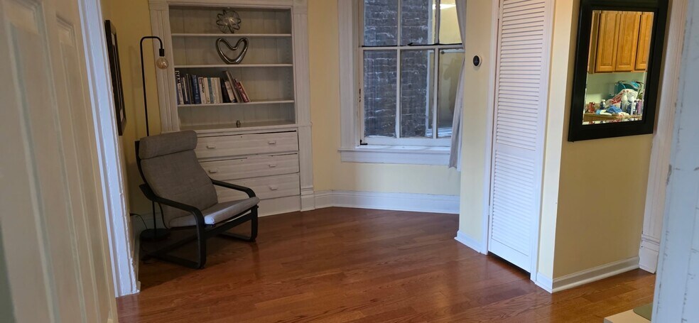 Spacious living room with skylight - 1722 S Ashland Ave