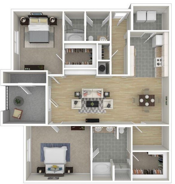 Floorplan - The Palm Bay Grand Apartments