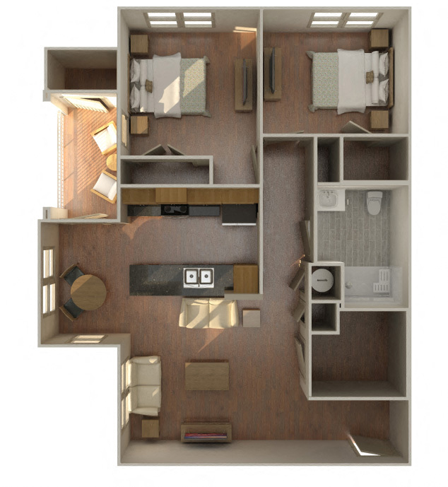 Floorplan - The Lofts at Southside Apartments