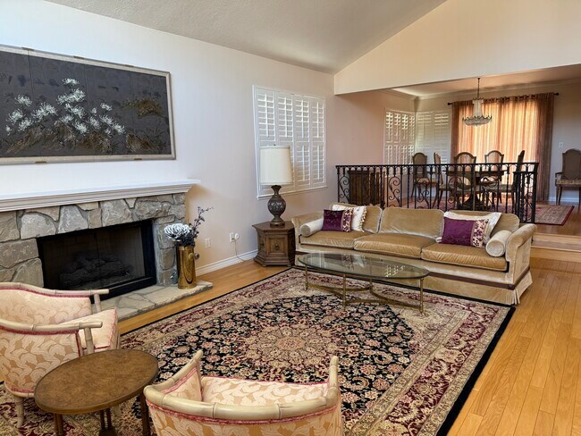 Living Room with high ceilings - 23446 Blythe St