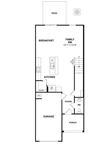 Floor Plan - 1st floor - 3164 Lilac Grove Dr
