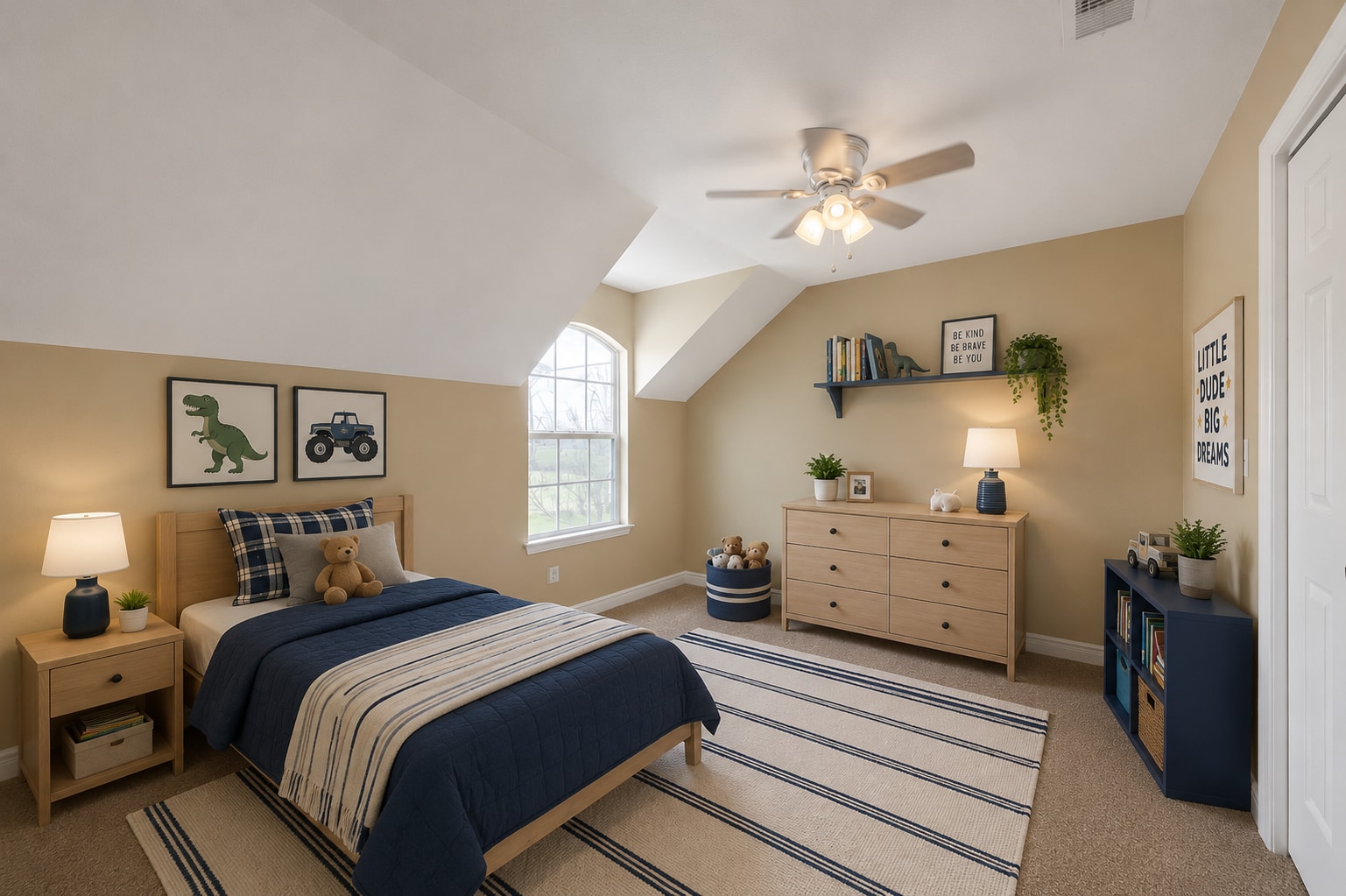 Bedroom 2 (Second Floor) - Virtually Staged - 1016 15th St