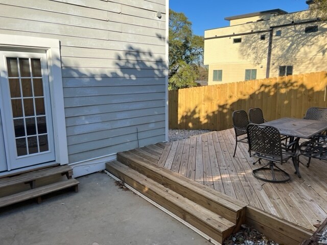 Backyard patio - 228 Doane St SW