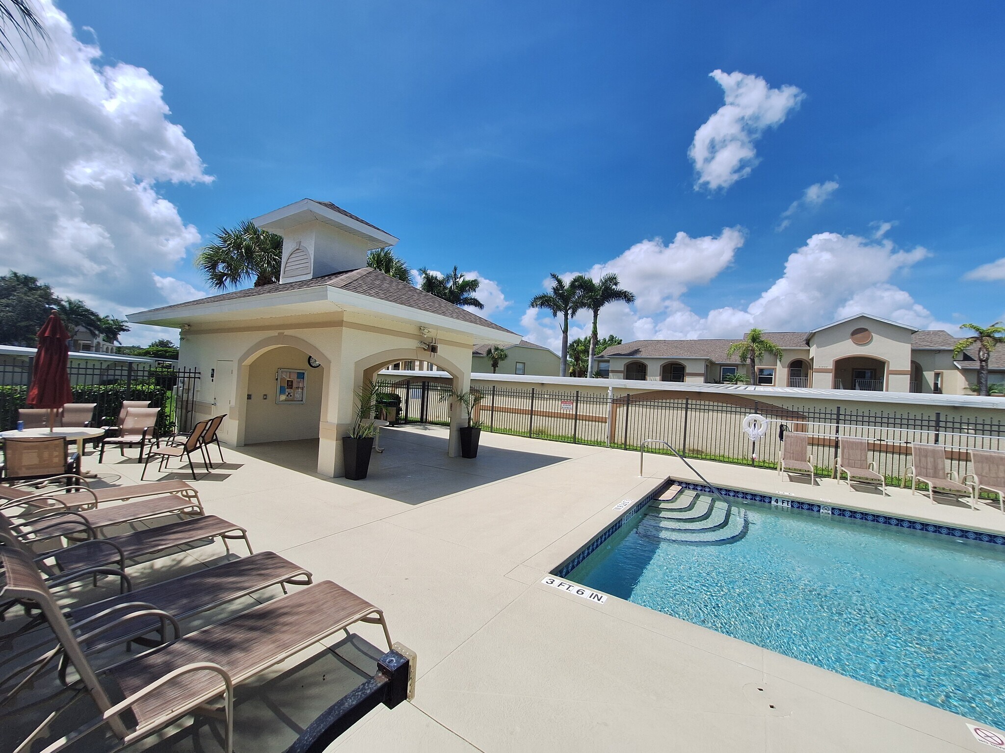 Pool next to condo - 21301 Lancaster Run