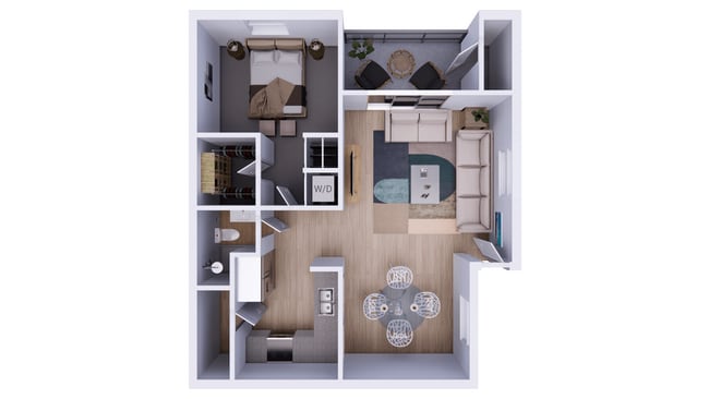 Floorplan - Gentrys Walk Apartments