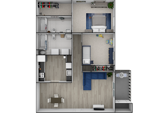 Floorplan - Creekside Apartments