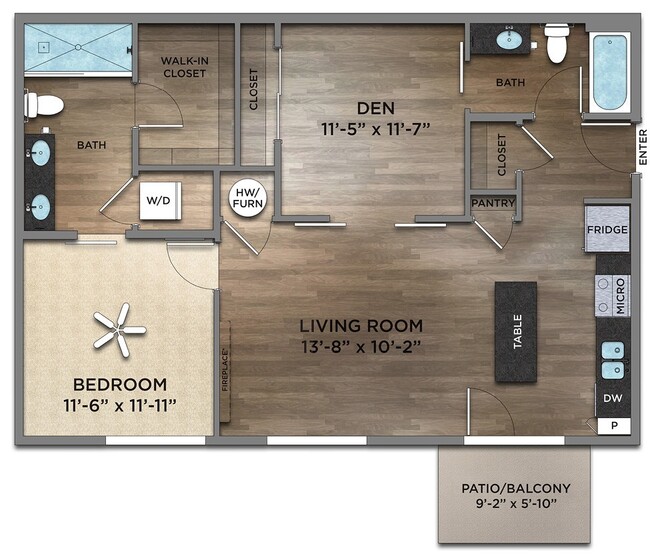 Floorplan - Century Baxter Ave