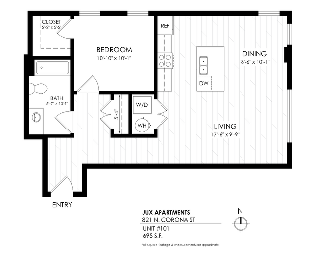 Floorplan - Jux Apartments