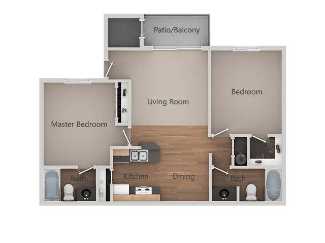 Floorplan - Cimarron Place Apartments