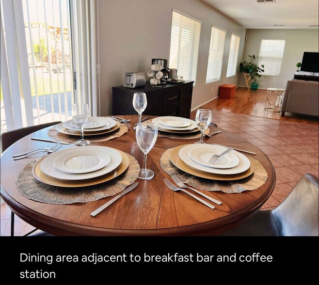Dining Area Overlooking Living Room - 17464 W Caribbean Ln