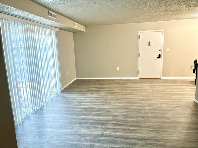 Huge living room area with plenty of sun light and juliet style balcony - 3801 Swann Rd