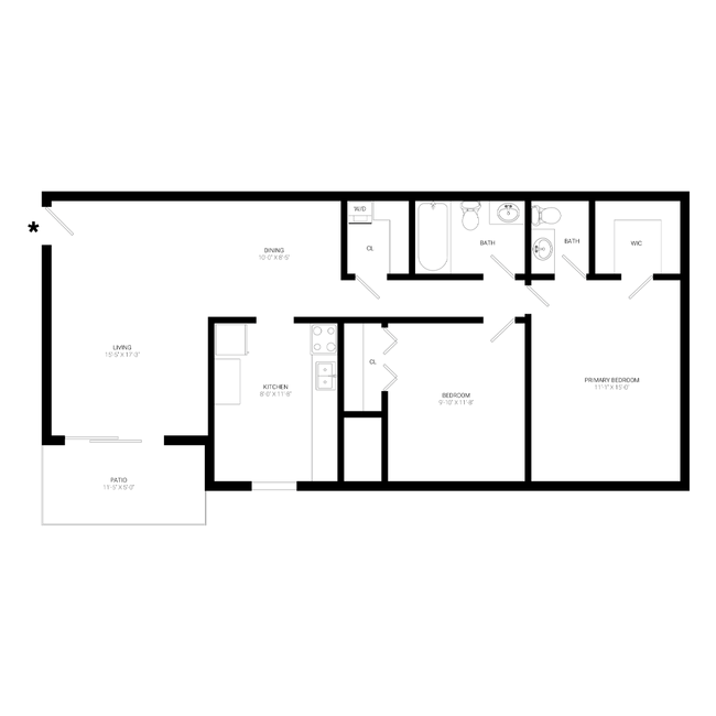 Floorplan - Tuckahoe Creek Apartments