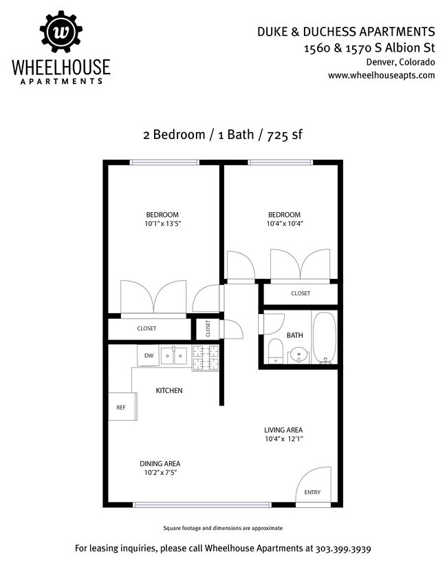 2BR/1BA - Duke and Duchess