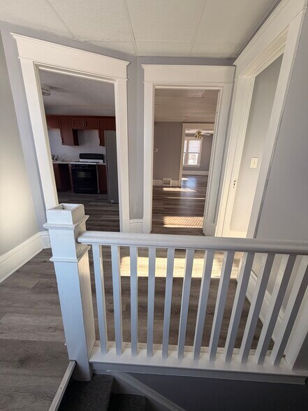 Private entry/stairs- second floor landing - 1801 17th St