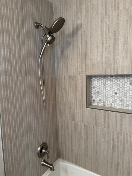 Custom remodeled shower - 3776 Alabama St