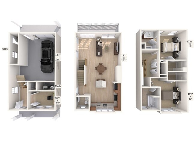 Floorplan - Avalon Townhome Collection Roseland