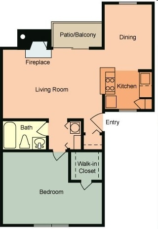 1BR/1BA - Park South Apartments - Demolished