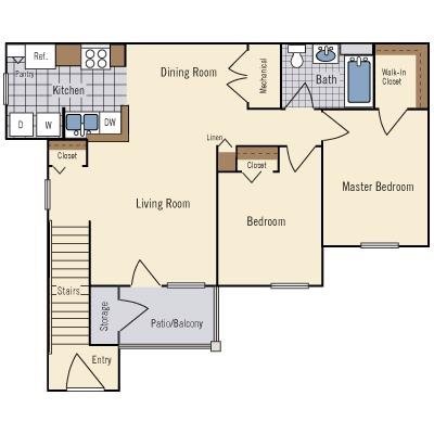 Floorplan - Amberwood Place Apartments